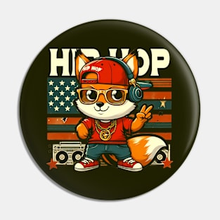 hip hop fox Pin