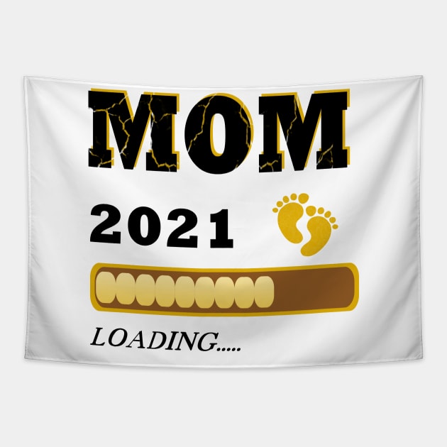 Mom 2021 loading Mutter Kind Tapestry by JG0815Designs