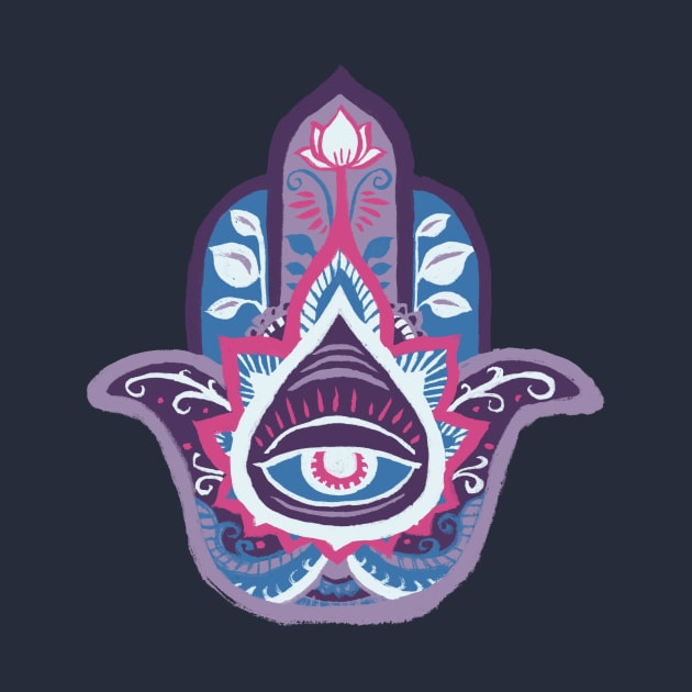 Hamsa Hand - Amethyst(February) by akaneyabushita