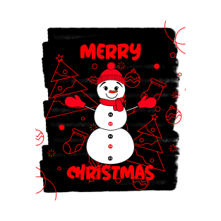 Festive Snowman Christmas T-Shirt