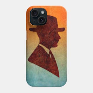 Old Fashioned Gentleman Silhouette Phone Case