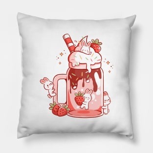 Strawbunny Slush by Tobe Fonseca Pillow