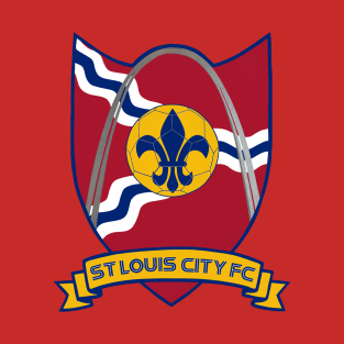 St Louis City FC - Front and Back - Blue Outline T-Shirt