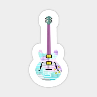 Boho textured guitar Magnet