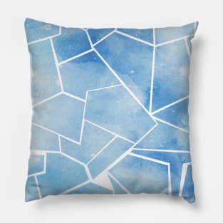 Blue Mosaic Modern Design Pillow