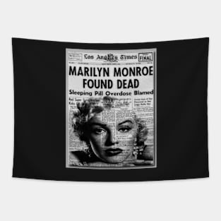 Marilyn Monroe Found Dead Tapestry