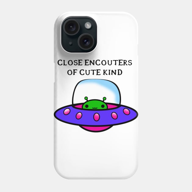 Cutie Ufo Phone Case by Zefkiel