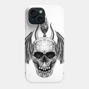 skull drawing Phone Case