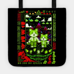 Brutalism Pixel Art | Retrofuturistic | Vaporwave Design | Fathers Day Tote