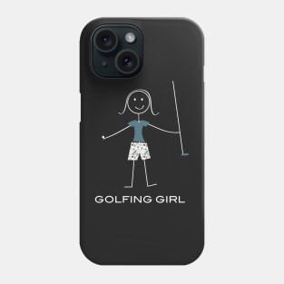 Funny Womens Golf Golfing Girl Phone Case