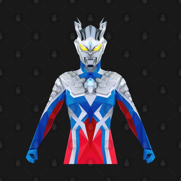 Ultraman Zero (Low Poly Style) by The Toku Verse