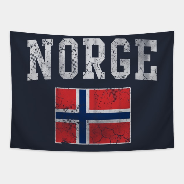 Norge Flag Norway Norwegian Tapestry by E