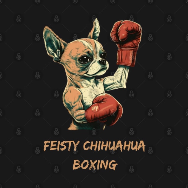 Feisty Chihuahua Boxing by Clouth Clothing 