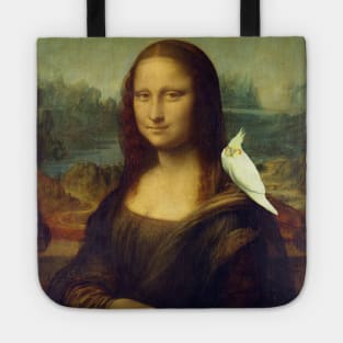 mona lisa had a cockatiel Tote