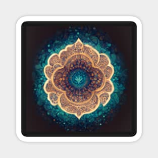 Lotus Flower Mandala pattern Magnet