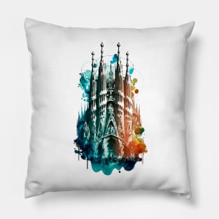 sagrada familia Pillow