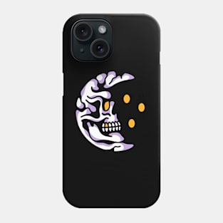 Skull moon Phone Case