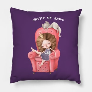 Queen of Naps Pillow