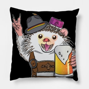 Party All Night Hedgehog Pillow