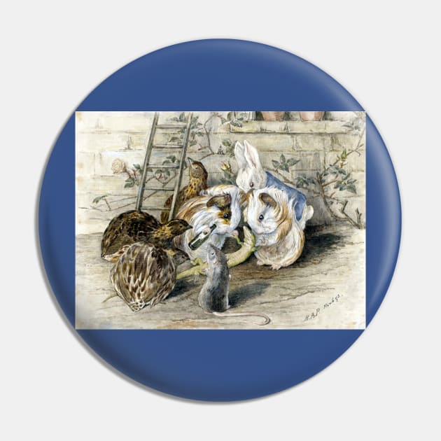 Bill the Lizard and Guinea Pigs - Beatrix Potter Pin by forgottenbeauty