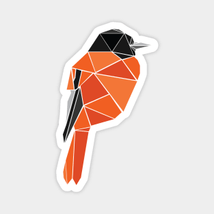 Geometric Oriole Bird Magnet