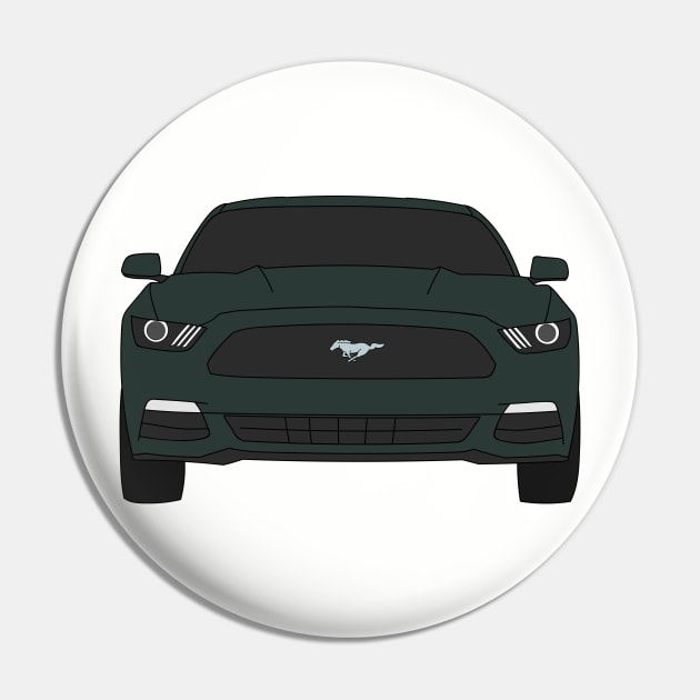 Ford Mustang Front End Guard Green Pin by Jessimk