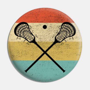 Lacrosse Retro Vintage Pin