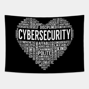 Cybersecurity Heart Tapestry