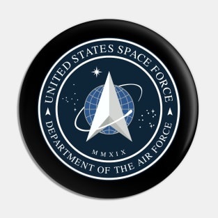 United States Space Force Logo Shirt Pin