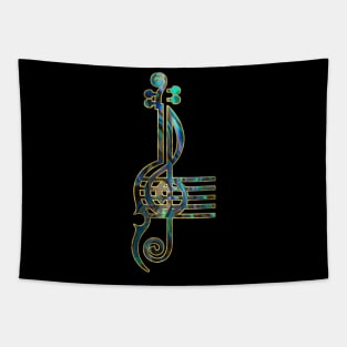 Treble Clef Tapestry