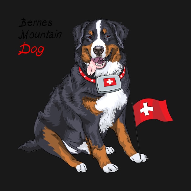 Bernese mountain dog by kavalenkava