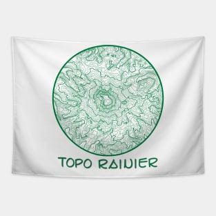 Topo Rainier Tapestry