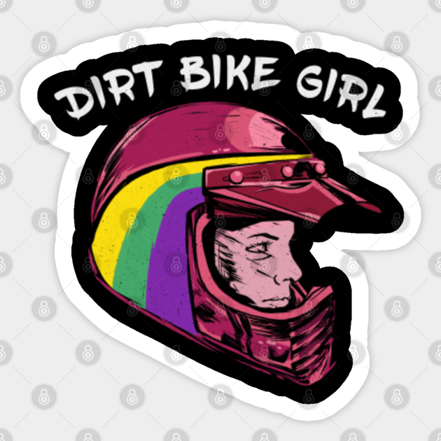 Dirt Bike Girl Female Motocross Motorcycle Rider Girl Sticker Teepublic Au