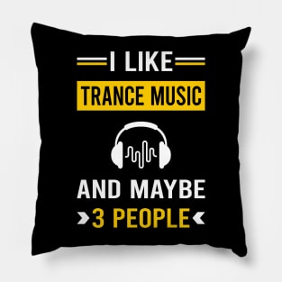 3 People Trance music Pillow