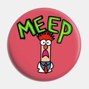 Meep muppet beaker Pin