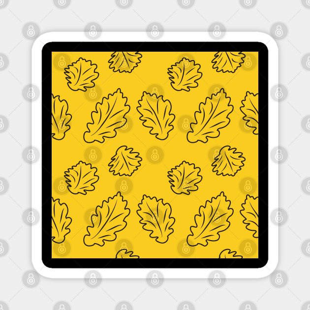 pattern with flowers and leaves Magnet by Eskimos