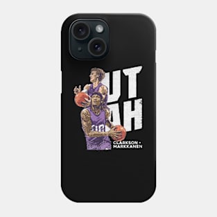 Jordan Clarkson & Lauri Markkanen Utah Duo Phone Case