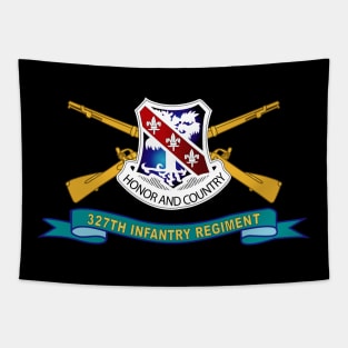 327th Infantry Regiment - DUI w Br - Ribbon X 300 Tapestry