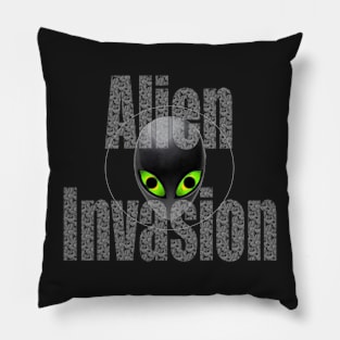 UFO Aliens Invasion Pillow