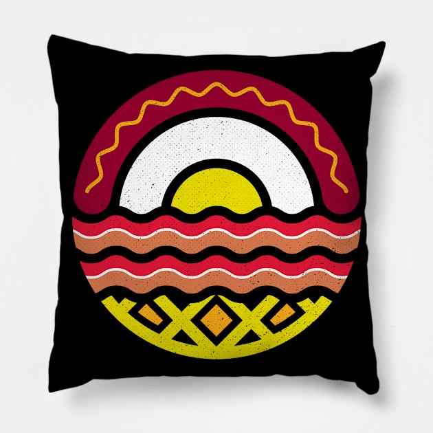 Breakfast at Sunrise Pillow by heavyhand