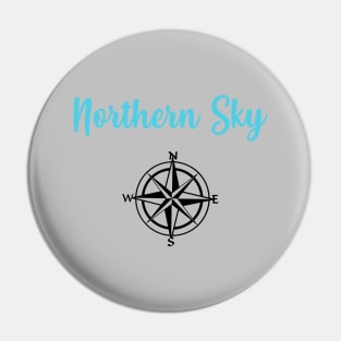 Northern Sky, black blue Pin