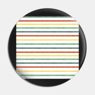 Watercolour Stripes Christmas Pin