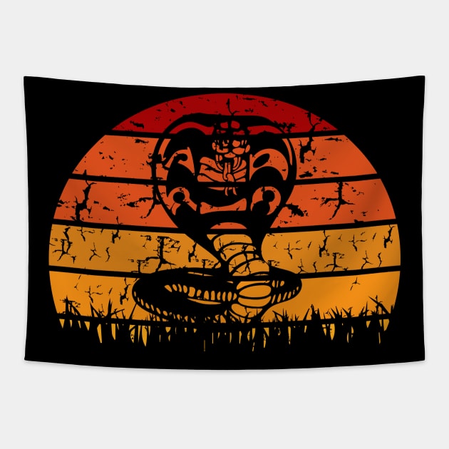 Cobra Kai Retro Tapestry by Vanilla Susu