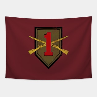 1st Infantry Division (distressed) Tapestry