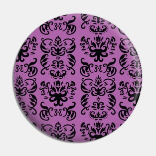 Hand-drawn French Damask Pattern Pin