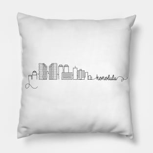 Honolulu City Signature Pillow