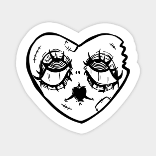 heart with droppy eyes Magnet