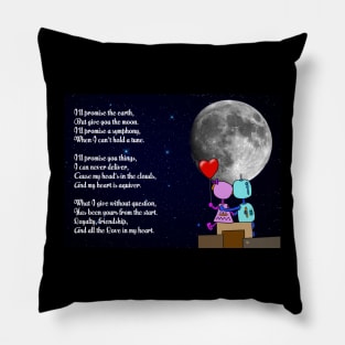 Robot Love Poem Pillow