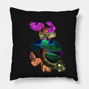 Feathered Serpent Pillow