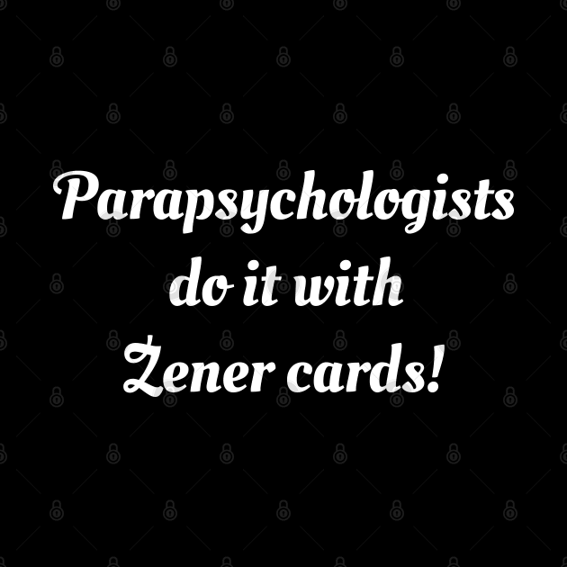 Parapsychologist Zener Card Humor by TraditionalWitchGifts